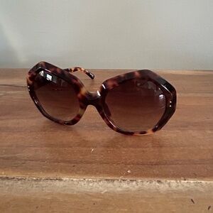 Linda Farrow Sunglasses and Case Tortoise Shell LFL/289/2